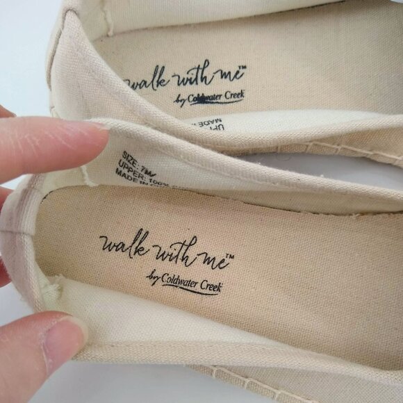 COLDWATER CRK Sunflower Tan Espadrilles Loafers 7 - Picture 4 of 7